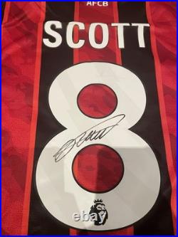 Alex Scott Signed Bournemouth Replica Shirt with Proof
