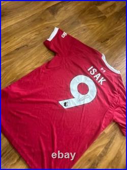 Alexander Isak signed Liverpool home shirt with COA included