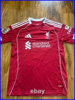 Alexander Isak signed Liverpool home shirt with COA included