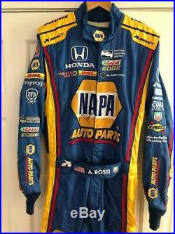 Alexander Rossi, Hand Signed, Race Used/worn Drivers Suit, 2017 Sonoma Indy Race