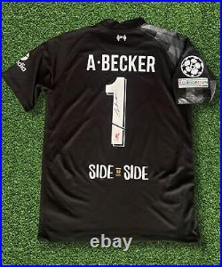 Alisson Becker Signed Liverpool Fc Ucl European A. Becker 1 Shirt