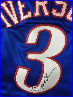 Allen iverson Philadelphia 76ers #3 2005/2006 Signed Game Worn Game Used Jersey