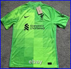 Allison Becker #1 Liverpool Goal Keeper Football Shirt with AFTAL COA & Proof