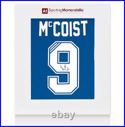 Ally McCoist Signed Rangers Shirt Polo Shirt, Number 9 Gift Box