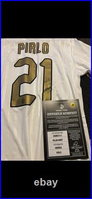 Andrea Pirlo Signed AC Milan Shirt Framed 125 Years Football Prizes COA