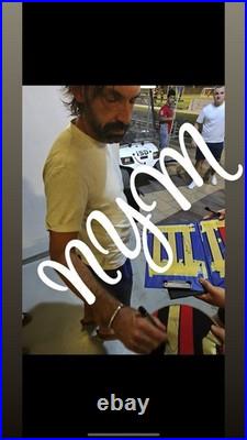 Andrea Pirlo Signed Ac Milan Shirt With COA And Photo Proof