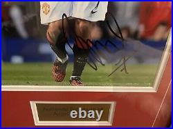 Angel Di Maria Manchester Utd Signed & Framed With Certificate Of Authenticity