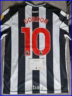 Anthony Gordon Signed Newcastle United Shirt With COA