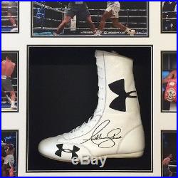 Anthony Joshua Signed & Framed Boxing Shoe RARE LIMITED EDITION PROOF AFTAL COA