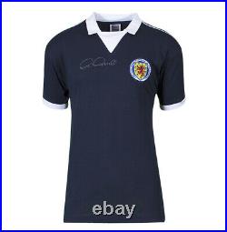 Archie Gemmill Signed Scotland Shirt 1978 Gift Box Autograph Jersey