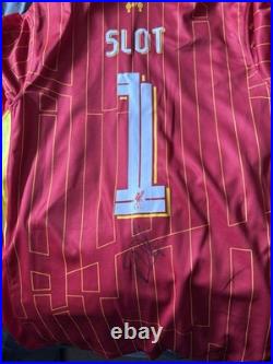 Arne slot Signed Liverpool Shirt
