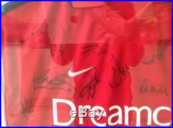 Arsenal 2001-2002 Double Winners signed and framed shirt