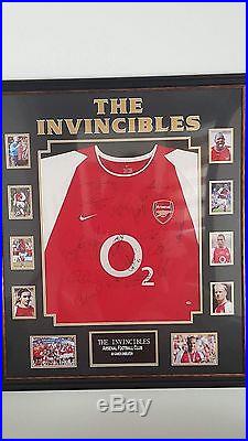 Arsenal Invincibles squad 03/04 signed shirt AFTAL COA