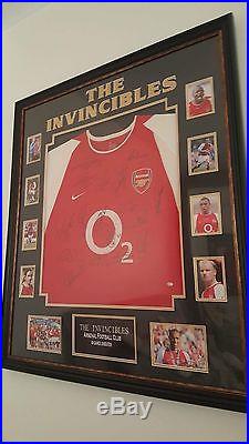 Arsenal Invincibles squad 03/04 signed shirt AFTAL COA