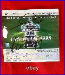 Arsene Wenger Memorabilia From Last Day- Including Original Autographed Ticket