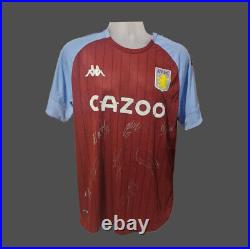 Aston Villa Multi Signed Football Shirt COA
