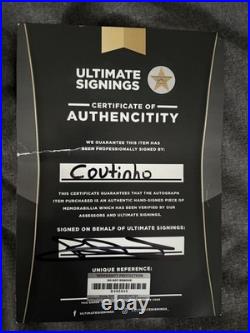 Aston Villa Signed and Framed Coutinho Shirt
