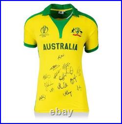 Australia Squad Signed 2019 ICC World Cup Shirt In Deluxe Packaging