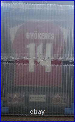 Authentic Framed Victor Gyokeres Signed Arsenal 25/26 Shirt COA