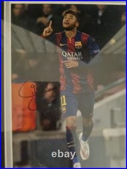 Authentic Hand Signed Neymar Jr 2015 Barcalona Photo