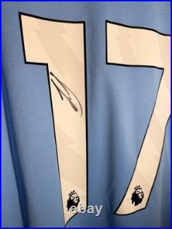 Authentic Signed Kevin de Bruyne Shirt with COA Manchester City