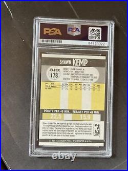 Autographed Shawn Kemp Signed 1990 Fleer Rookie Card PSA/DNA Auto GEM MINT 10