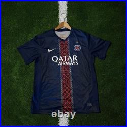 Autographed/Signed Bradley Barcola PSG Paris Saint Germain Blue Jersey BAS COA