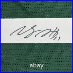 Autographed/Signed DAVANTE ADAMS Green Bay Green Football Jersey JSA COA Auto