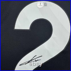 Autographed/Signed David Raya Arsenal Black Soccer Jersey Beckett BAS COA
