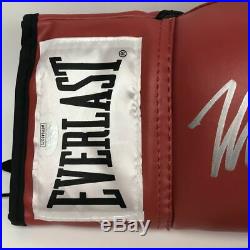 Autographed/Signed MIKE TYSON Everlast Red Boxing Glove JSA Spence COA Auto