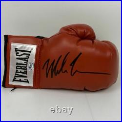 Autographed/Signed MIKE TYSON Red Everlast Boxing Glove Athlete Hologram COA