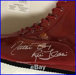 Autographed/Signed RIC FLAIR Nature Boy WWE Red Wrestling Boot JSA COA Auto