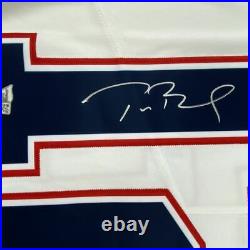 Autographed/Signed TOM BRADY White Authentic Nike Patriots Jersey Fanatics COA