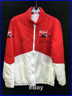 Ayrton Senna & Alain Prost SIGNED Morlboro Formula 1 Promotional Jacket 1988/89