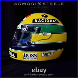 Ayrton Senna Signed Helmet 1991 Autographed Visor Tribute Shoei Grv-4
