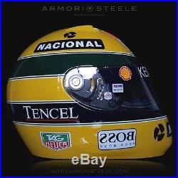 Ayrton Senna Signed Helmet Autographed Shoei X4 1993 F1 Visor Psa Asa Cert