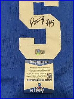 BECKETT COA PAOLO BANCHERO Signed Autographed Duke Blue Devils Basketball Jersey