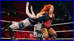BECKY LYNCH vs. Paige WWE Signed Autographed RAW Ring Worn Gear Photo Proof