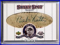 Babe Ruth 2001 Sweet Spot Signatures Classic Signed! Cut Autograph 1/1 Auto