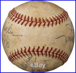 Babe Ruth Honus Wagner Multi HOF Signed Baseball PSA / DNA JSA NM MT MINT + Auto