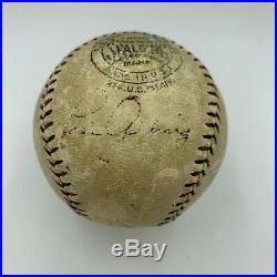 Babe Ruth & Lou Gehrig Signed 1927 National League Baseball With JSA COA