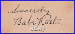 Babe Ruth Psa/dna Certified Authentic Signed Sheet Autographed Mint Yankees