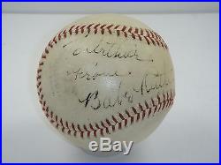 Babe Ruth Psa/dna Certified Authentic Single Signed Baseball To Arthur Autograph