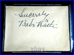 Babe Ruth Signed Autograph Beckett (bas) Certified Authentic Auto Hof Ny Yankees