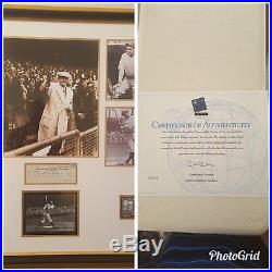Babe Ruth Signed Check and pictures Framed with Authenticity. $2,500