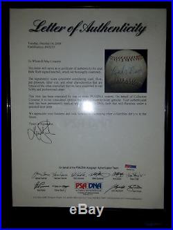 Babe Ruth Single Signed Baseball PSA LOA