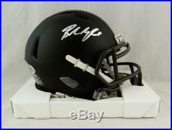 Baker Mayfield Signed Cleveland Browns Flat Black Mini Helmet Beckett Auth