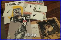 Banksy signed tenner note & Dismaland Programme+lots of dismal memorabilia Coll6