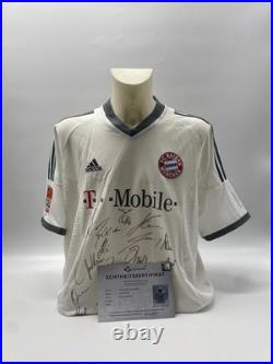 Bayern Munich Jersey 2003/2004 Team Signed Autograph COA Adidas XL