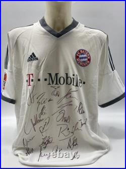 Bayern Munich Jersey 2003/2004 Team Signed Autograph COA Adidas XL